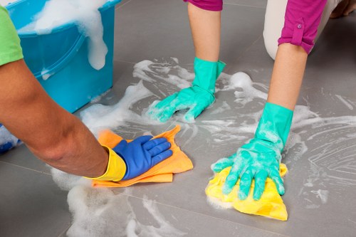 Carpet cleaning team supporting recycling and sustainability in Surrey