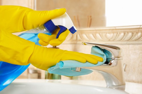 Commercial office cleaning team maintaining a clean Surrey workplace